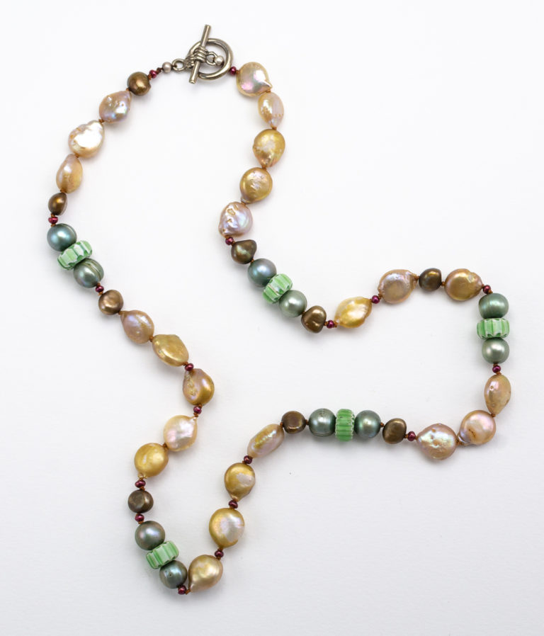 White-green African Pearls